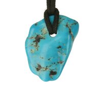 Turkoois doorboord  + koord