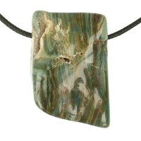 Versteend hout  doorboord + koord