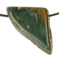 Versteend hout  doorboord + koord