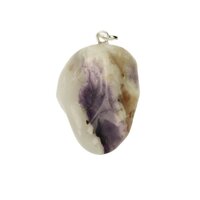 Blauwe opaal uit Mexico hanger