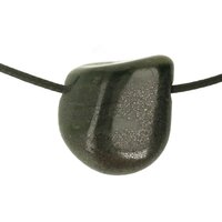 Hematiet met  groene Jaspis doorboord