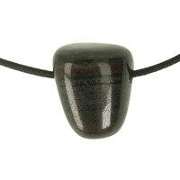 Hematiet met  groene Jaspis doorboord