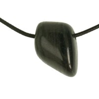 Hematiet met  groene Jaspis doorboord