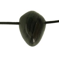 Hematiet met  groene Jaspis doorboord