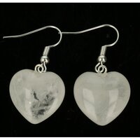 BERGKRISTAL oorbellen 20x20x13 mm