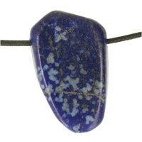 Lapis lazuli doorboord inclusief koord