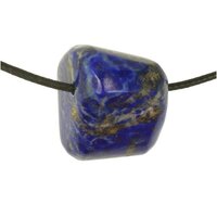 Lapis lazuli doorboord inclusief koord-3a