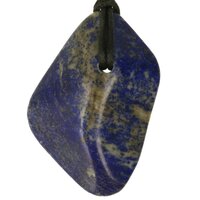 Lapis lazuli doorboord inclusief koord-9a