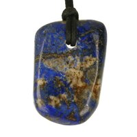 Lapis lazuli doorboord inclusief koord-10a