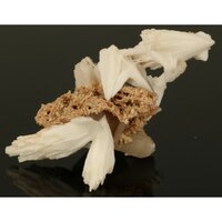 Scoleciet kristallen op zalmkleurige matrix-5