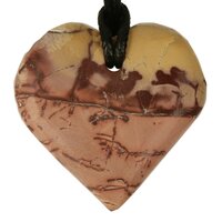 Jaspis uit Marokko doorboord koord-1