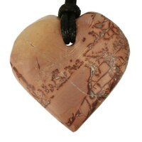 Jaspis uit Marokko doorboord koord-2