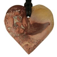 Jaspis uit Marokko doorboord koord-5