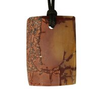 Jaspis uit Marokko doorboord koord-7