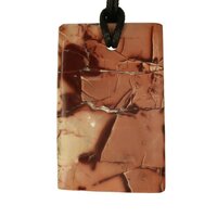 Jaspis uit Marokko doorboord koord-9