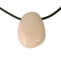 Andes opaal roze doorboord inclusief koord