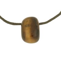 Tijgeroog ( goud )incl bruin koord